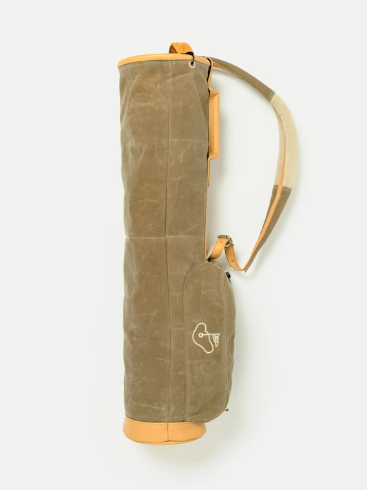 MacKenzie x ACL GOLF 8" Olive Waxed Canvas Carry Bag