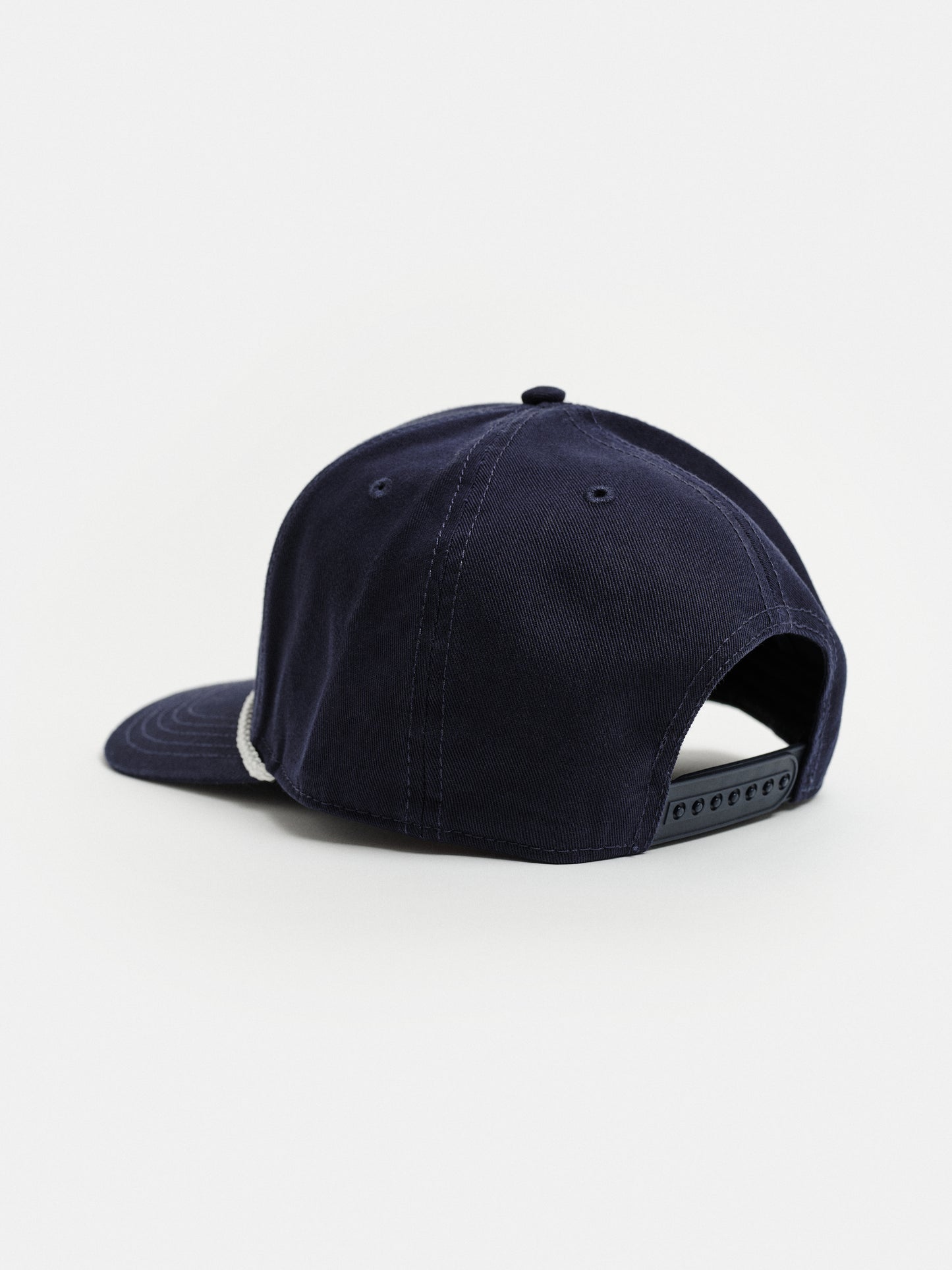Rope Hat in Navy with White