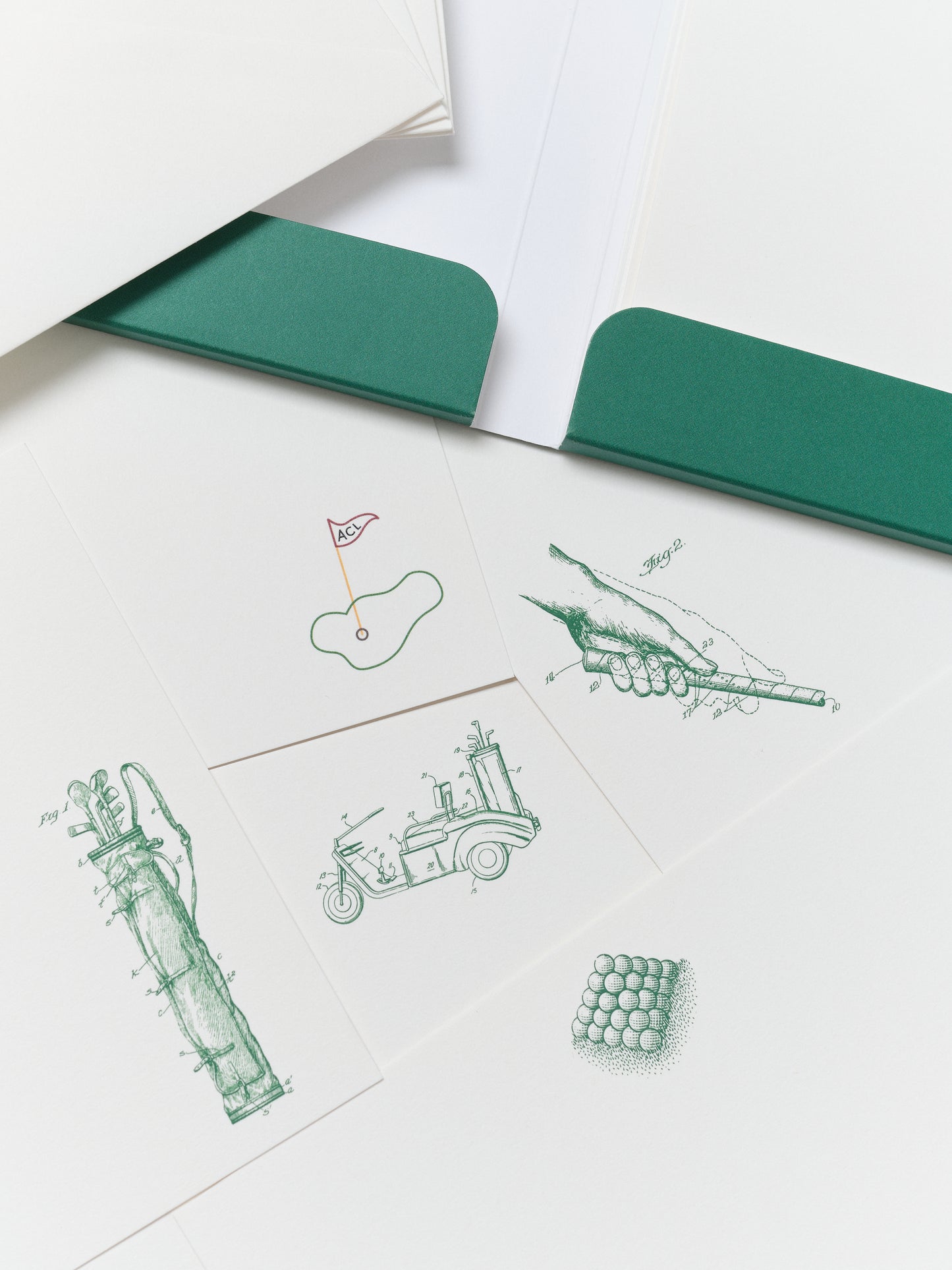 Terrapin Stationers x ACL GOLF Note Card Set