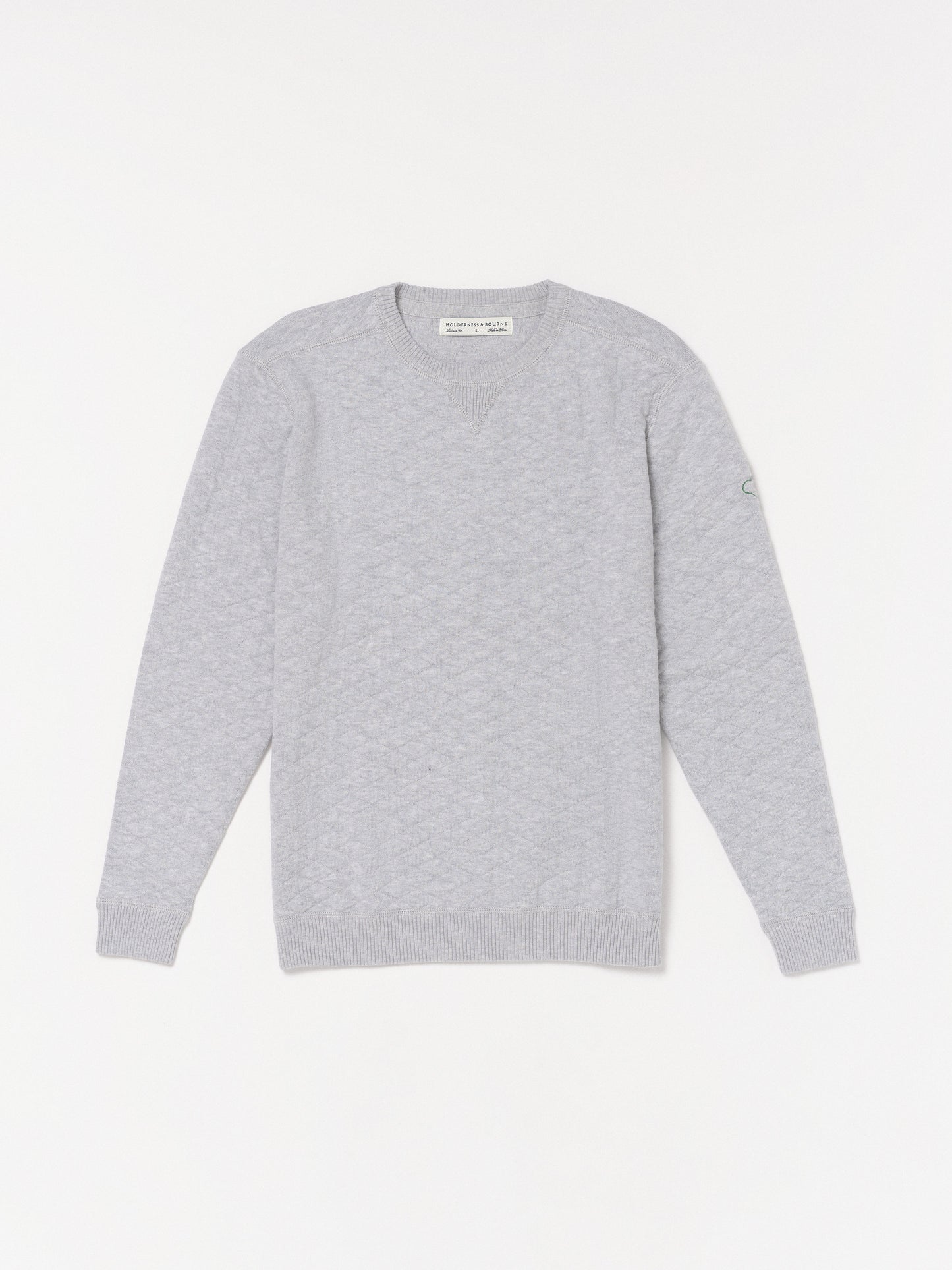 Ward Crewneck Golf Sweater in Gray