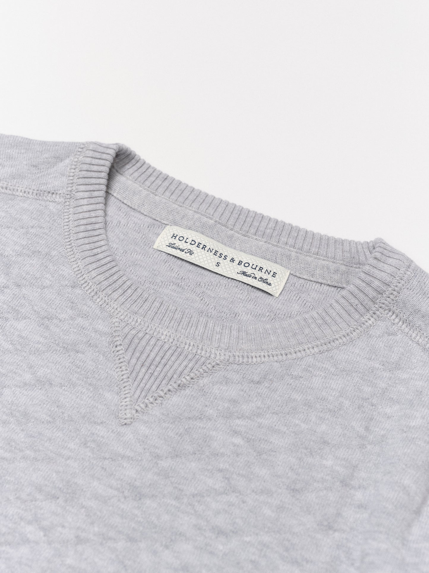 Ward Crewneck Golf Sweater in Gray