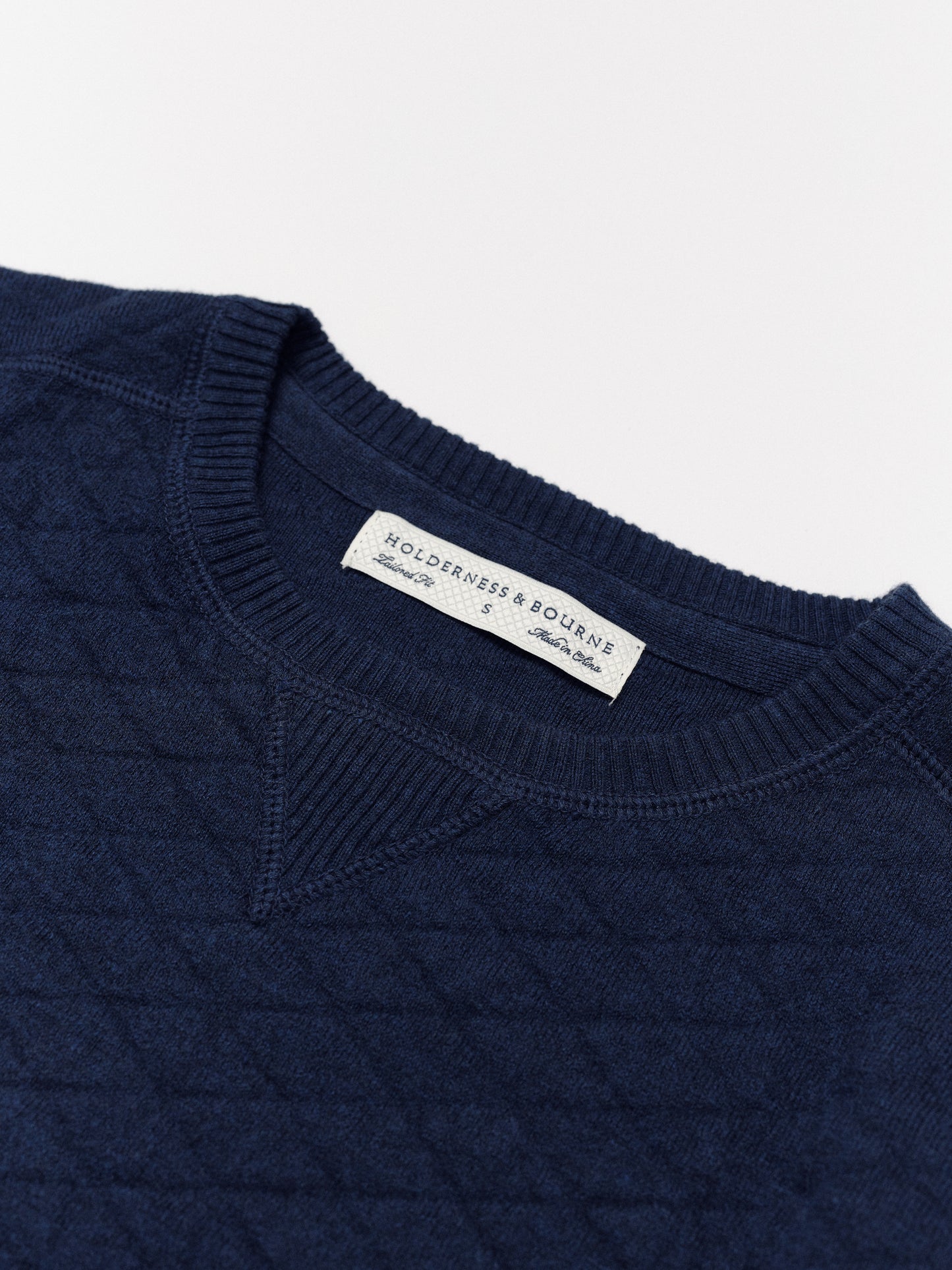 Ward Crewneck Golf Sweater in Navy