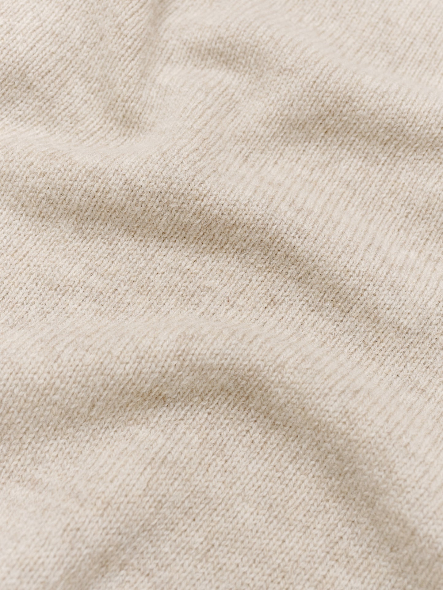 Shetland Wool Crewneck Sweater Vellum