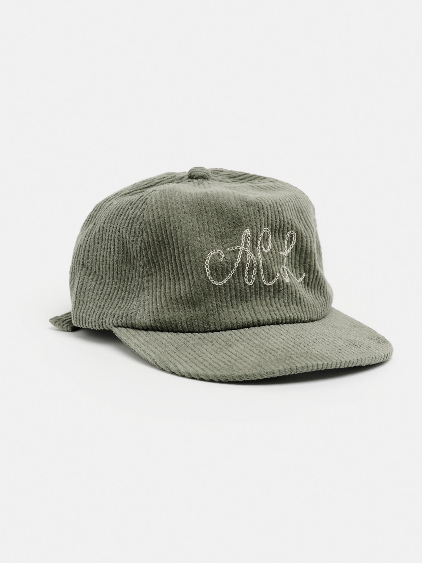 ACL Chainstitch Hat in Green Corduroy