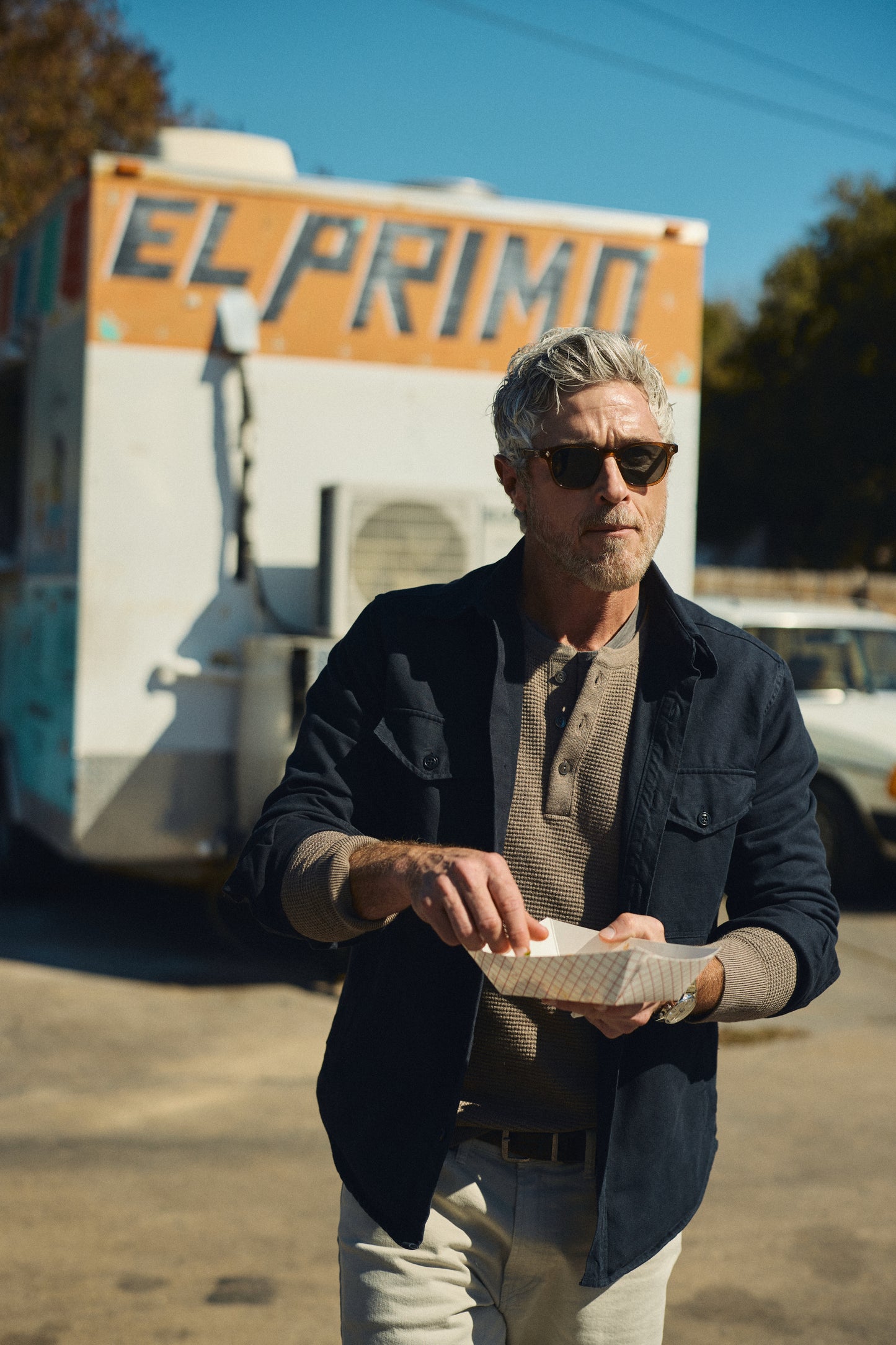 ACL x Rivay Canvas "Drop Off" Jacket in Navy