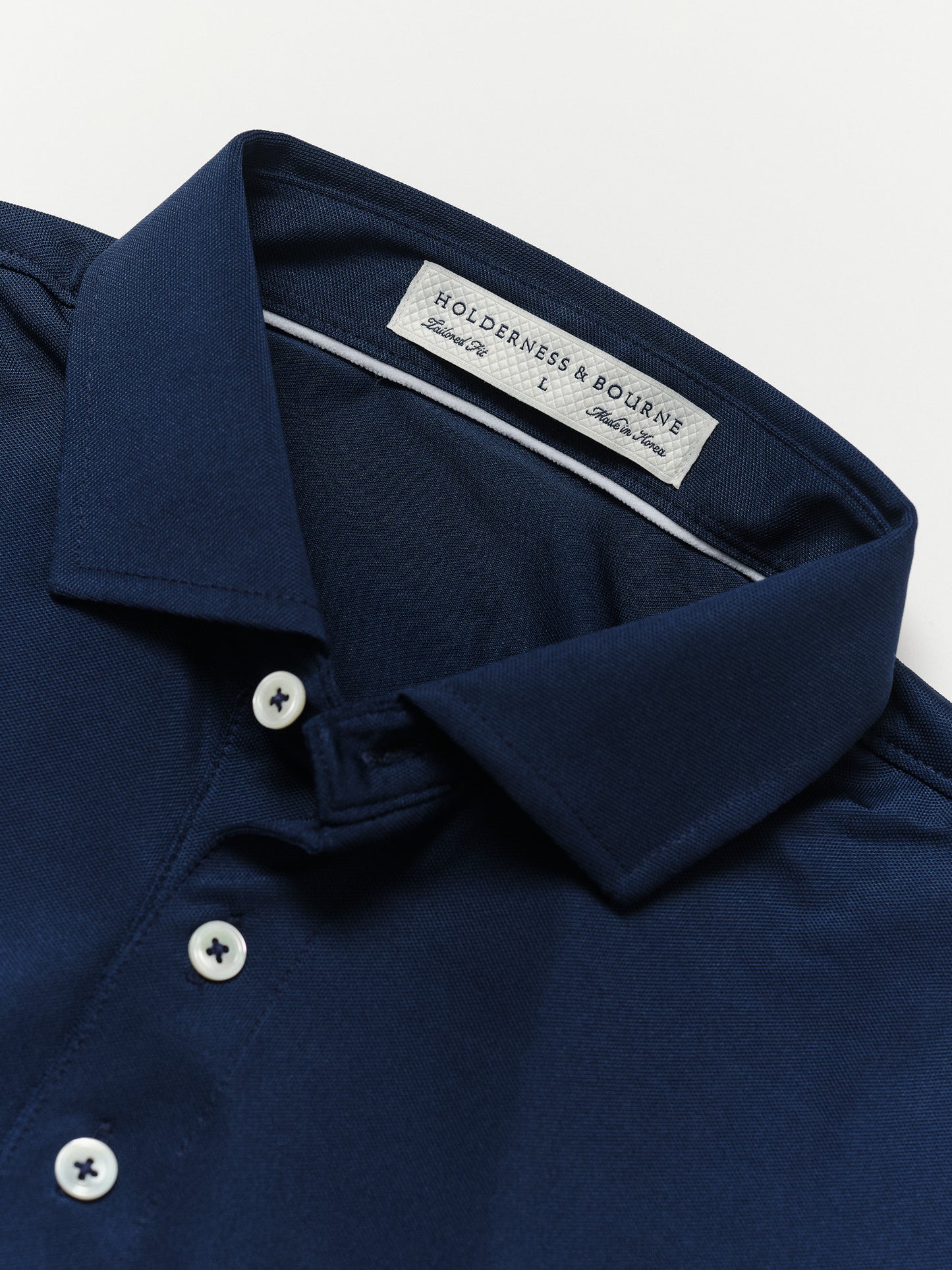 Holderness & Bourne Performance Polo in Navy
