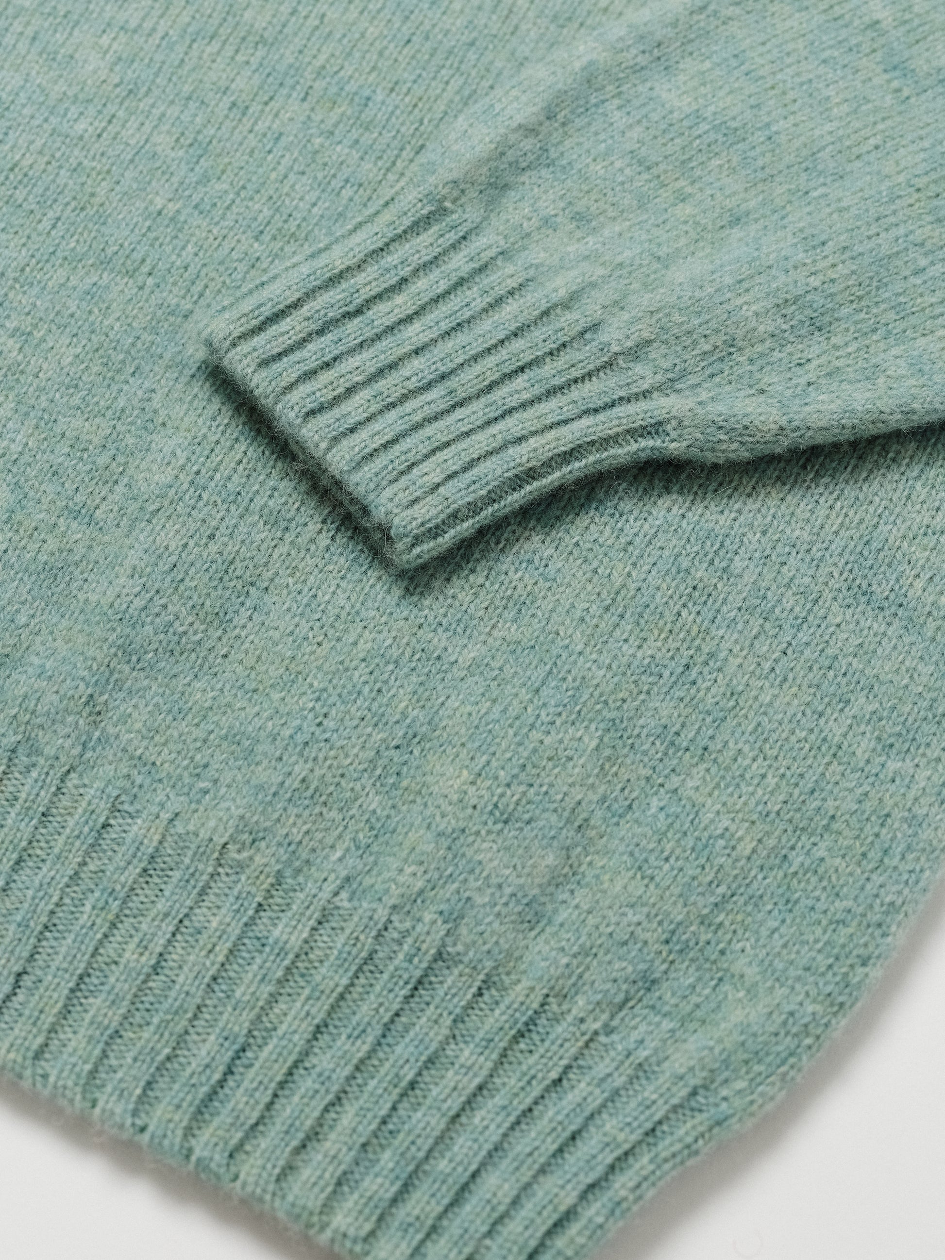Shetland Wool Crewneck Sweater in Fauna – aclgolf